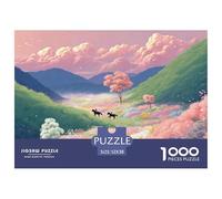 Sinoshow_24085_a_Misty_Morning_in_The_Green_Hills_of_The_Steppe_e9c9cbb5-05b3-4257-86d1-9c2e89087672_3 1000 Pièces Puzzles Difficile, Dur, Quasi Impossible Puzzle, Jeu Familial Anti-Stress, Cadeaux D