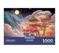 Sinoshow_24085_a_Painting_of_Colorful_Trees_White_Snow_and_a_BL_b1caaf72-2ae4-42da-8c26-fd64ccf753b7_2 1000 Pièces Casse-tête Difficile, Dur, Quasi Impossible Puzzle, Jeu Familial Anti-Stress, Cadeau