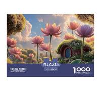 Sinoshow_24085_a_Painting_of_Pink_Lotus_Flowers_and_Green_Leave_5d646d47-6263-4c4a-9797-185b47583b96_2 1000 Pièces Casse-tête Difficile, Dur, Quasi Impossible Jeu De Puzzle, Cadeau De Noël Aux Images