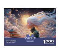 Sinoshow_24085_a_Pale_Albino_Woman_with_Long_White_Hair_Wearing_692932fe-a89a-473c-b9b2-b736c44a9570_3 1000 Pièces Casse-tête Difficile, Dur, Quasi Impossible Jeu De Puzzle, Jouets Éducatifs Uniques