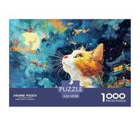 Sinoshow_24085_a_Pencil_Drawing_of_an_Orange_and_White_Cat_with_8f1d1f68-a70a-449d-8ca7-2bb35f249dc9_2 1000 Pièces Casse-tête Stimulant Et Éducatif Puzzle, Cadeau De Noël Aux Images Éclatantes, Cadea