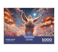 Sinoshow_24085_a_photorealistic_Pink_Donkey_in_The_Middle_of_SP_d8c2d751-c9e6-4c97-b4f6-28006ccb5328_1 1000 Pièces Casse-tête Difficile, Dur, Quasi Impossible Puzzle, Cadeau De Noël Aux Images Éclata