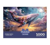 Sinoshow_24085_a_Pink_Whale_is_Flying_Over_The_City_of_Los_Ange_1ff26db6-9567-4d7d-83d5-da1b02e00502_4 (1) 1000 Pièces Casse-tête Difficile, Dur, Quasi Impossible Jeu De Puzzle, Jouets Éducatifs Uniq