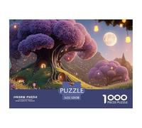 Sinoshow_24085_a_Purple_Tree_Stands_Beside_a_River_with_Glowing_02bf8ed7-d143-4f40-9b14-0785f9f0c110_4 1000 Pièces Casse-tête Stimulant Et Éducatif Jeu De Puzzle, Jeu Familial Anti-Stress, Jouets Fam