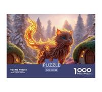 Sinoshow_24085_a_Red_Cat_with_Glowing_Fire_on_Its_Body_in_The_s_d0f20e95-b84d-4f91-b6e6-0e930f4c658e_4 1000 Pièces Casse-tête Difficile, Dur, Quasi Impossible Jeu De Puzzle, Jouets Éducatifs Uniques