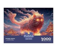 Sinoshow_24085_a_Red_Cat_with_Glowing_Yellow_Eyes_Walking_on_FI_4cfadc2a-1382-4bc1-9301-689a49fc7366_4 1000 Pièces Casse-tête Stimulant Et Éducatif Jeu De Puzzle, Cadeau De Noël Aux Images Éclatantes