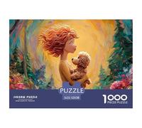 Sinoshow_24085_a_Red-Haired_Girl_in_an_Enchanted_Forest_is_Hold_80b82646-2aa4-47ac-8967-15e965215576_1 1000 Pièces Puzzles Difficile, Dur, Quasi Impossible Puzzle, Jeu Familial Anti-Stress, Cadeaux D