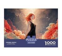 Sinoshow_24085_a_Red-Haired_Woman_in_a_Black_Dress_Standing_aga_0d4b3545-81be-4ec1-8d39-32f23ce4e62b_1 1000 Pièces Casse-tête Difficile, Dur, Quasi Impossible Puzzle, Jouets Éducatifs Uniques Et Stim