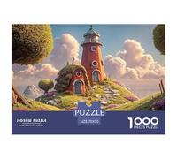 Sinoshow_24085_a_Red_Lighthouse_with_a_White_Roof_and_Walls_STA_3f45d1ed-effa-411f-a831-f2de5189ba5a_1 1000 Pièces Casse-tête Difficile, Dur, Quasi Impossible Puzzle, Jouets Éducatifs Uniques Et Stim
