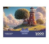 Sinoshow_24085_a_Red_Lighthouse_with_a_White_Roof_and_Walls_STA_3f45d1ed-effa-411f-a831-f2de5189ba5a_3 1000 Pièces Casse-tête Difficile, Dur, Quasi Impossible Jeu De Puzzle, Cadeau De Noël Aux Images