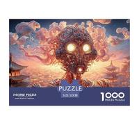 Sinoshow_24085_a_Robot_in_Armor_Made_of_Old_Metal_with_The_City_23d95826-1b6a-4570-9de4-db6f263bc6c6_4 1000 Pièces Casse-tête Difficile, Dur, Quasi Impossible Puzzle, Cadeau De Noël Aux Images Éclata