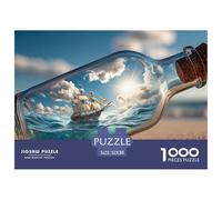 Sinoshow_24085_a_Ship_is_Sailing_in_The_Sea_Inside_an_Open_glas_c1fd543c-ed56-4d80-9527-03003d238711_2 1000 Pièces Casse-tête Difficile, Dur, Quasi Impossible Puzzle, Jouets Éducatifs Uniques Et Stim