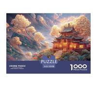 Sinoshow_24085_a_Small_House_in_The_Middle_of_Green_Mountains_a_07eb15e0-2e8d-435e-a947-33b39464a239_2 1000 Pièces Casse-tête Stimulant Et Éducatif Jeu De Puzzle, Jeu Familial Anti-Stress, Cadeaux D'