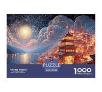 Sinoshow_24085_a_Small_Italian_Village_with_The_Sea_in_The_Back_ffb53d0e-bdaf-41dd-a711-8e347a111a4a_2 1000 Pièces Casse-tête Difficile, Dur, Quasi Impossible Puzzle, Jeu Familial Anti-Stress, Jouets