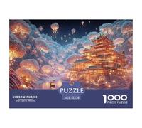 Sinoshow_24085_a_Small_Village_by_The_River_with_Icebergs_Float_fff36a4b-5f3b-4303-851d-8a73b3f407c7_1 1000 Pièces Casse-tête Difficile, Dur, Quasi Impossible Jeu De Puzzle, Jouets Éducatifs Uniques