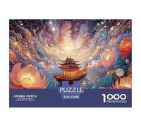 Sinoshow_24085_a_Small_Wooden_Boat_is_Floating_on_The_Water_sur_2ac286e7-ba7d-425e-acf6-2536d759bb69_4 1000 Pièces Casse-tête Difficile, Dur, Quasi Impossible Puzzle, Cadeau De Noël Aux Images Éclata