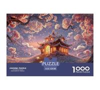 Sinoshow_24085_a_Small_Wooden_House_Covered_in_Purple_and_White_e42802fe-d524-4e35-896c-db08d5ebe367_3 1000 Pièces Casse-tête Difficile, Dur, Quasi Impossible Jeu De Puzzle, Jouets Éducatifs Uniques