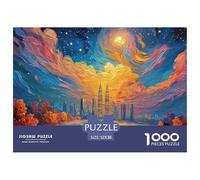 Sinoshow_24085_a_Starry_Night_Painting_of_The_tumultuous_River__a8c1e284-565d-4b06-bd7c-189a33471379_3 1000 Pièces Puzzles Stimulant Et Éducatif Puzzle, Jouets Éducatifs Uniques Et Stimulants,Stress