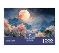 Sinoshow_24085_a_Stunning_Moonlit_Night_Scene_with_Mountains_TR_5d806d90-458e-429f-b365-09d706017d89_2 1000 Pièces Casse-tête Difficile, Dur, Quasi Impossible Puzzle, Cadeau De Noël Aux Images Éclata