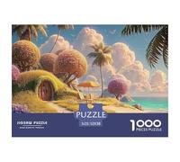 Sinoshow_24085_a_Sunny_Beach_Scene_with_Palm_Trees_Flowers_and__c485dfd1-003a-4a70-9655-d3216e037c10_3 1000 Pièces Casse-tête Stimulant Et Éducatif Puzzle, Cadeau De Noël Aux Images Éclatantes, Cadea