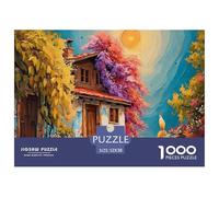 Sinoshow_24085_a_Sunny_Day_in_The_Village_with_Pots_of_Flowers__107b14b6-f239-4089-a1bd-3d4ce5037960_3 1000 Pièces Puzzles Difficile, Dur, Quasi Impossible Jeu De Puzzle, Cadeau De Noël Aux Images Éc