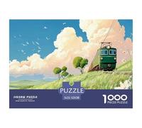 Sinoshow_24085_a_Train_on_The_Road_Surrounded_by_Green_Fields_i_ce1e670a-40c4-4b78-a7b6-e3420f6456cd_1 1000 Pièces Puzzles Difficile, Dur, Quasi Impossible Jeu De Puzzle, Cadeau De Noël Aux Images Éc