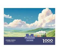 Sinoshow_24085_a_Train_with_Cargo_Carriages_is_Moving_on_The_GR_b2a66cfd-ff30-44c1-bc1d-118ba7ccbd3a_4 1000 Pièces Puzzles Difficile, Dur, Quasi Impossible Puzzle, Cadeau De Noël Aux Images Éclatante