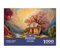 Sinoshow_24085_a_Two-Story_Small_House_with_White_Walls_and_Red_1d4dceb5-6e05-4dca-9d8b-590e73fa8b32_2 1000 Pièces Puzzles Stimulant Et Éducatif Puzzle, Jouets Éducatifs Uniques Et Stimulants,Stress