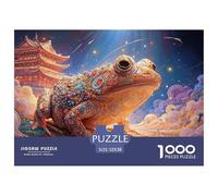 Sinoshow_24085_a_Vibrant_Acrylic_Painting_of_an_Adorable_Frog_w_6835c425-38ce-43e9-8f5b-4cda109c9da8_3 1000 Pièces Casse-tête Stimulant Et Éducatif Jeu De Puzzle, Jouets Éducatifs Uniques Et Stimulan