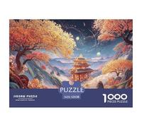 Sinoshow_24085_a_Vibrant_Autumn_Landscape_Painting_showcasing_c_5571685c-e27e-4ea8-a7c9-185ccc07c2bb_2 1000 Pièces Casse-tête Difficile, Dur, Quasi Impossible Puzzle, Jouets Éducatifs Uniques Et Stim