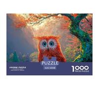 Sinoshow_24085_a_Vibrant_Red_Owl_with_Striking_Blue_Eyes_Convey_7f83136b-986c-436d-8f78-1b7a1ad83e37_3 1000 Pièces Casse-tête Amusant, Stimulant Et Cérébral Puzzle, Jouets Éducatifs Uniques Et Stimul