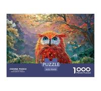 Sinoshow_24085_a_Vibrant_Red_Owl_with_Striking_Blue_Eyes_Convey_7f83136b-986c-436d-8f78-1b7a1ad83e37_2 1000 Pièces Casse-tête Stimulant Et Éducatif Puzzle, Jeu Familial Anti-Stress, Cadeaux D'anniver