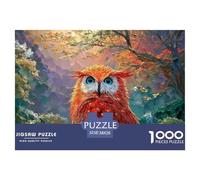 Sinoshow_24085_a_Vibrant_Red_Owl_with_Striking_Blue_Eyes_Convey_7f83136b-986c-436d-8f78-1b7a1ad83e37_2 1000 Pièces Casse-tête Difficile, Dur, Quasi Impossible Puzzle, Jeu Familial Anti-Stress, Cadeau