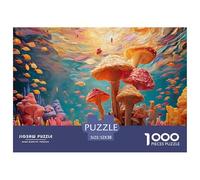 Sinoshow_24085_a_Vibrant_Underwater_Scene_with_Towering_mushroo_40ed189f-1b94-43e9-a564-a4c7db0de3bb_4 1000 Pièces Casse-tête Amusant, Stimulant Et Cérébral Jeu De Puzzle, Cadeau De Noël Aux Images É