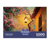 Sinoshow_24085_a_Wall_Lamp_Hangs_from_The_Eaves_of_an_Ancient_b_2c9d8836-edf3-415e-9e62-65122c4b3d5b_4 1000 Pièces Puzzles Difficile, Dur, Quasi Impossible Puzzle, Cadeau De Noël Aux Images Éclatante