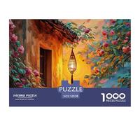 Sinoshow_24085_a_Wall_Lamp_Hangs_from_The_Eaves_of_an_Ancient_b_2c9d8836-edf3-415e-9e62-65122c4b3d5b_2 1000 Pièces Puzzles Difficile, Dur, Quasi Impossible Puzzle, Cadeau De Noël Aux Images Éclatante