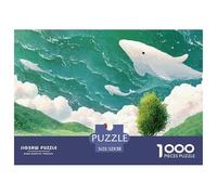 Sinoshow_24085_a_White_Cat_and_a_Red-Haired_Girl_Stand_on_The_g_f38963e7-a730-4ef4-a3de-01742c663e41_2 1000 Pièces Puzzles Difficile, Dur, Quasi Impossible Puzzle, Jeu Familial Anti-Stress, Cadeaux D