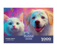 Sinoshow_24085_a_White_Cat_and_Dog_with_Happy_Expressions_Set_a_f3b7df82-8421-4f16-b53e-dc197a4874a3_4 1000 Pièces Casse-tête Difficile, Dur, Quasi Impossible Jeu De Puzzle, Cadeau De Noël Aux Images