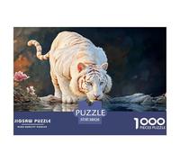 Sinoshow_24085_a_White_Cat_Walking_on_The_Water_Surface_with_it_31db3ad3-d32d-4ffa-9cf6-c946ab2cf149_2 1000 Pièces Puzzles Difficile, Dur, Quasi Impossible Puzzle, Jouets Éducatifs Uniques Et Stimula