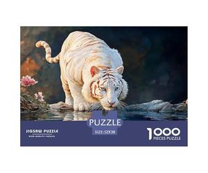 Sinoshow_24085_a_White_Cat_Walking_on_The_Water_Surface_with_it_31db3ad3-d32d-4ffa-9cf6-c946ab2cf149_2 1000 Pièces Casse-tête Amusant, Stimulant Et Cérébral Puzzle, Jeu Familial Anti-Stress, Cadeaux