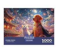 Sinoshow_24085_a_White_Cat_with_Brown_Spots_and_Long_Fur_Wearin_4ea30f9d-2195-429f-b398-59af34838fa0_2 1000 Pièces Casse-tête Difficile, Dur, Quasi Impossible Jeu De Puzzle, Jeu Familial Anti-Stress,