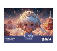 Sinoshow_24085_a_White-Haired_Blue-Eyed_Girl_Wearing_White_and__918b5748-2d18-46d9-9877-017f490773ff_3 1000 Pièces Casse-tête Difficile, Dur, Quasi Impossible Jeu De Puzzle, Jeu Familial Anti-Stress,