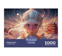 Sinoshow_24085_a_White-Haired_Blue-Eyed_Girl_Wearing_White_and__918b5748-2d18-46d9-9877-017f490773ff_4 1000 Pièces Casse-tête Difficile, Dur, Quasi Impossible Jeu De Puzzle, Jouets Éducatifs Uniques