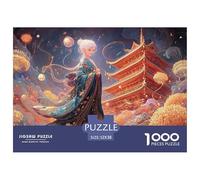 Sinoshow_24085_a_White-Haired_Girl_in_a_Blue_Kimono_with_Golden_170c8cf4-23cb-4524-86c8-e78e6adb2c50_3 1000 Pièces Casse-tête Difficile, Dur, Quasi Impossible Puzzle, Jeu Familial Anti-Stress, Jouets