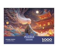 Sinoshow_24085_a_White-Haired_Girl_in_a_Blue_Kimono_with_Golden_da8f3c1e-5751-48f2-af5a-c710bc8911e2_1 1000 Pièces Casse-tête Difficile, Dur, Quasi Impossible Puzzle, Jouets Éducatifs Uniques Et Stim