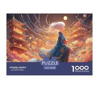 Sinoshow_24085_a_White-Haired_Girl_in_a_Blue_Kimono_with_Golden_da8f3c1e-5751-48f2-af5a-c710bc8911e2_3 1000 Pièces Casse-tête Stimulant Et Éducatif Jeu De Puzzle, Jeu Familial Anti-Stress, Jouets Fam