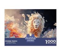 Sinoshow_24085_a_White_Lion_with_Blue_Eyes_Walking_Through_Whit_565d53f1-4476-49f6-afe7-4efcde3afecc_3 1000 Pièces Puzzles Difficile, Dur, Quasi Impossible Jeu De Puzzle, Cadeau De Noël Aux Images Éc