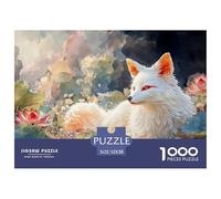 Sinoshow_24085_a_White_Nine-Tailed_Fox_with_Red_Eyes_and_Yellow_c1c43b2b-3fc7-449c-b577-acb89b0920af_4 1000 Pièces Puzzles Difficile, Dur, Quasi Impossible Jeu De Puzzle, Jouets Éducatifs Uniques Et