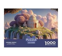 Sinoshow_24085_a_White_Palace_on_Top_of_an_Island_Surrounded_by_f38ceb27-b44f-4f43-8110-d1f98a0d28af_1 1000 Pièces Casse-tête Difficile, Dur, Quasi Impossible Jeu De Puzzle, Jeu Familial Anti-Stress,