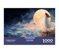 Sinoshow_24085_a_Woman_Stands_on_The_Edge_of_an_Abyss_Her_Long__fc057136-e1dc-4174-a380-2055bc04d804_1 1000 Pièces Casse-tête Stimulant Et Éducatif Puzzle, Jouets Éducatifs Uniques Et Stimulants,Stre